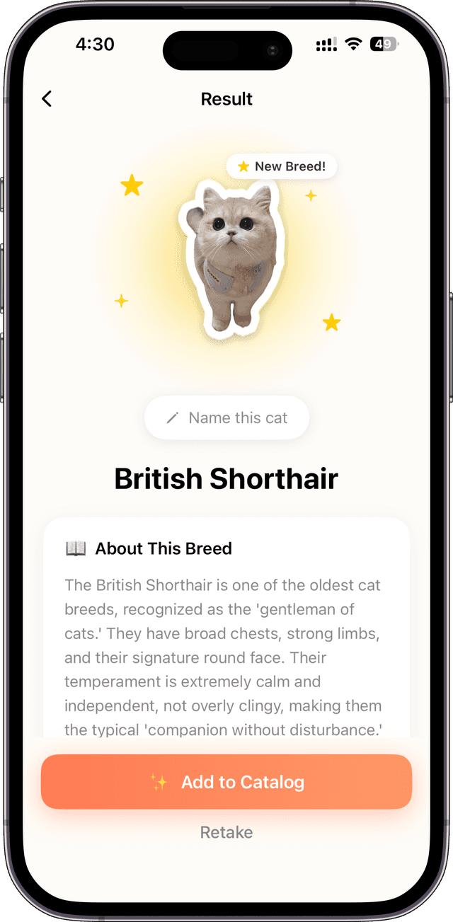 MeowKnow App Screenshot